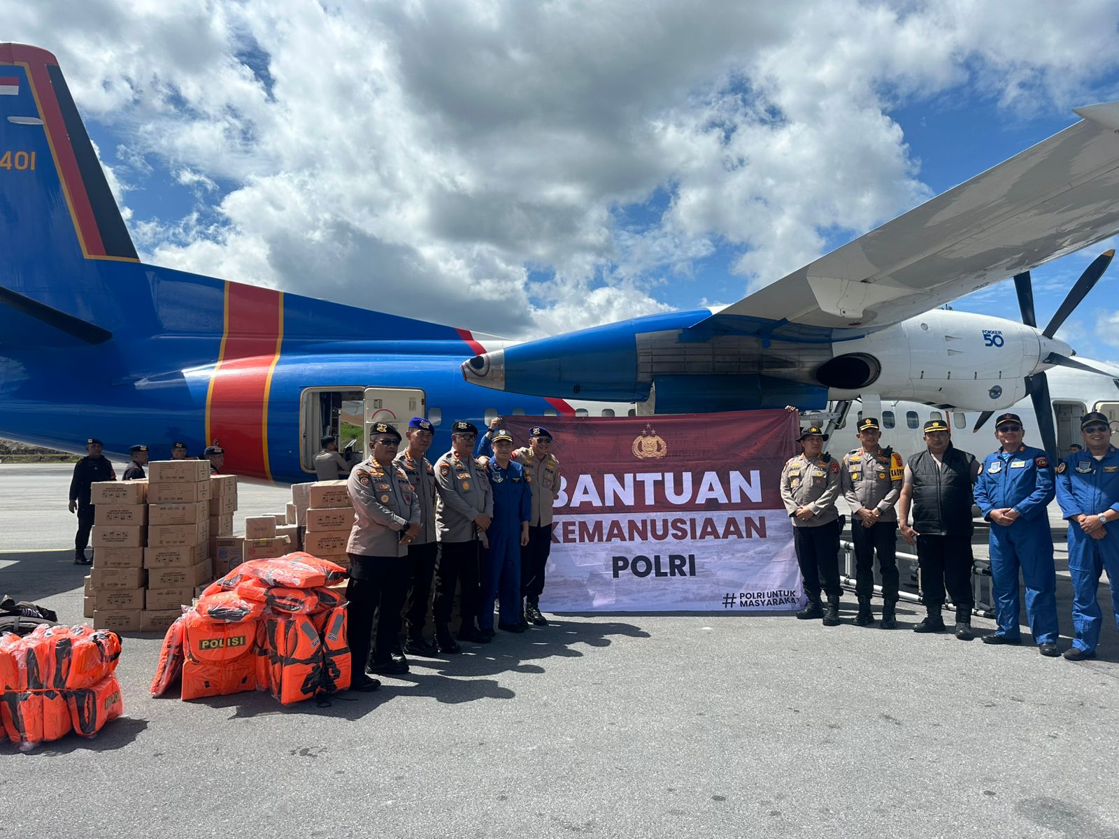 Polda Sumut Terima Bantuan Logistik Korban Bencana, Langsung Didistribusikan