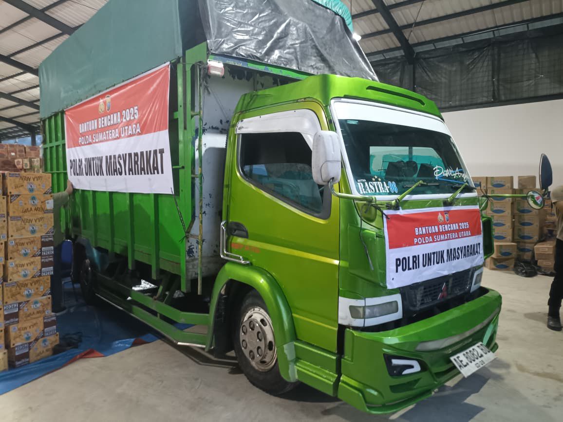 Polda Sumut Kembali Kirim 5 Truk Bantuan Kemanusiaan untuk Korban Bencana di Tapteng dan Sibolga