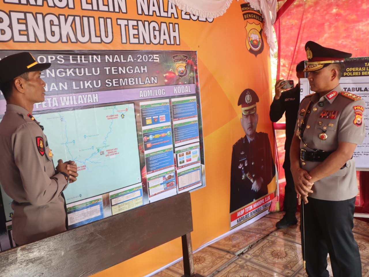 Pastikan Pengamanan Nataru, Kapolda Bengkulu Cek Pos Pam Curup, Pos Yan Kepahiang dan Liku Sembilan